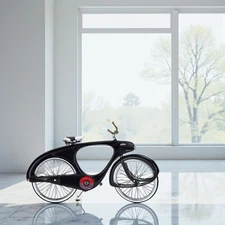 RARE Xonex 1959 BOWDEN SPACELANDER Diecast Model Bicycle 1:6 Black 1996