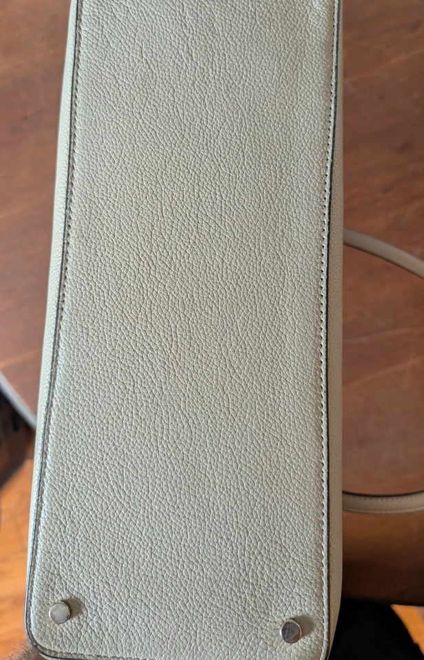 Kate Spade Dally Newberry Lane Taupe Pink Leather Large Tote Shoulder Bag - Image 3 of 4