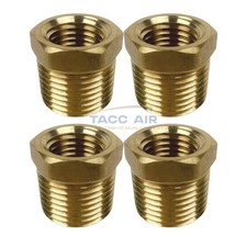 4PC 3/8" Male x 1/4" Female Hex Reducer Bushing Adapter Pipe Reducing Fitting