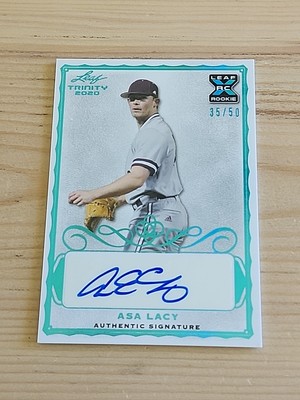 2020 Leaf Trinity Platinum Spectrum Autographs #AAL1 Asa Lacy #35/50