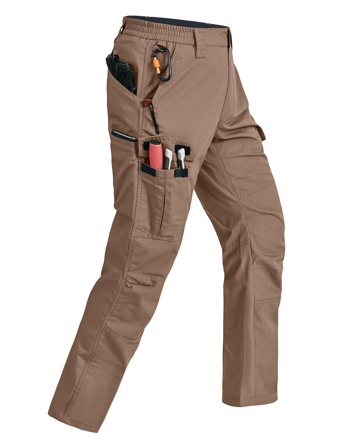 Ripstop Water Resistant Breathable Tactical Mens Hiking Cargo Pants Ripstop