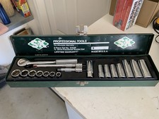 Vintage Usa Sk 38 Drive Metric Ratchet Socket Set 18 Piece 94520 Nice Cond Vintage Usa Sk 38 Drive Metric Ratchet Socket Set 18 Piece 94520 Nice Cond