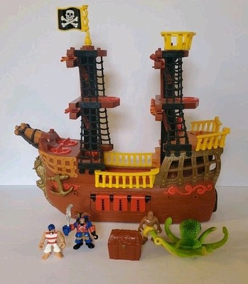 Fisher Price Imaginext Pirate Ship set with 5 Figures 