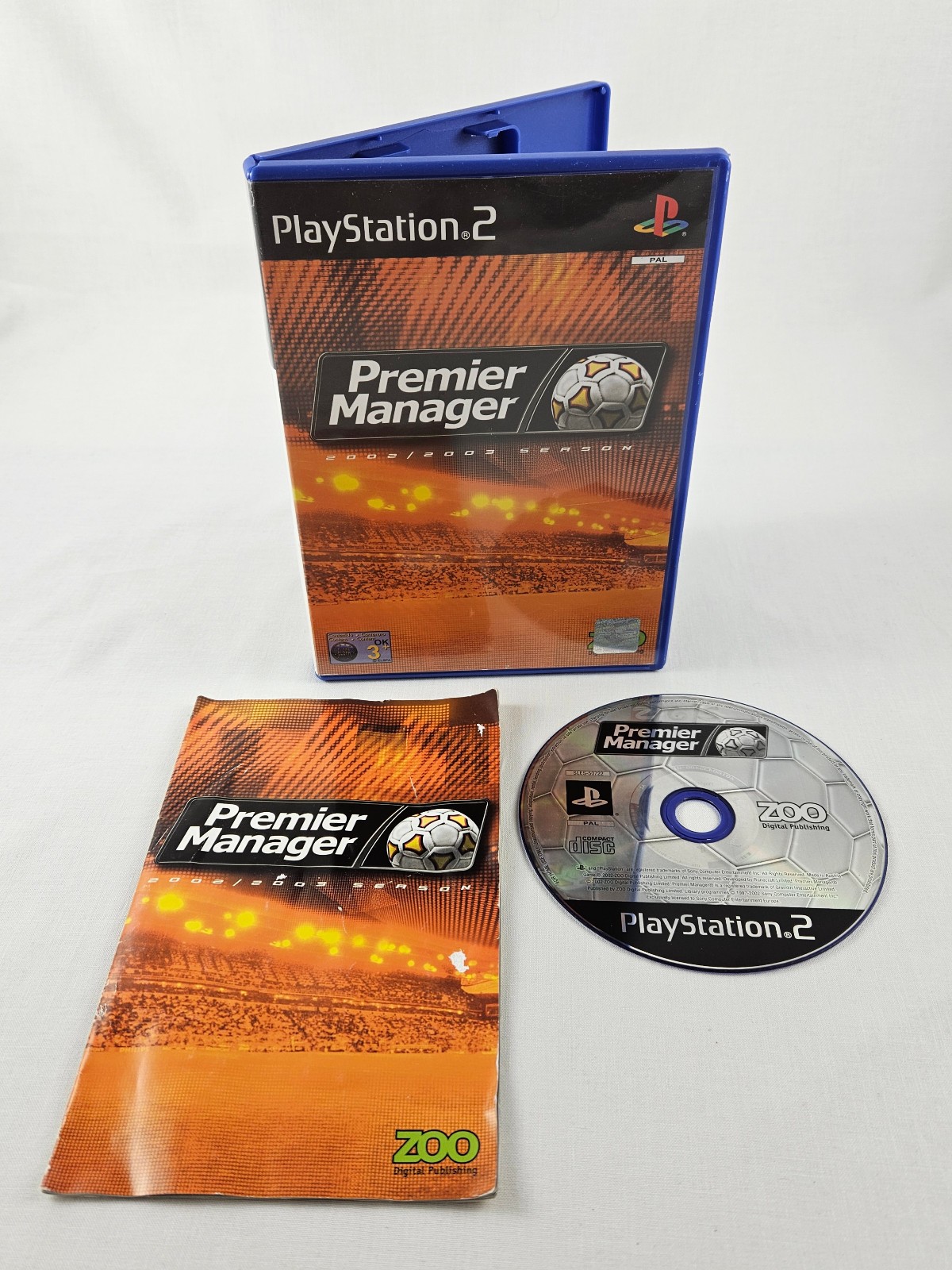 Premier Manager 2002/2003 Season - PlayStation 2 PS2 + Manual PAL