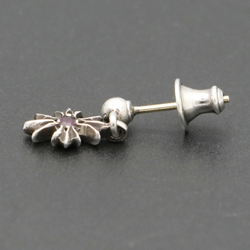 Chrome Hearts Double-sided Ruby Tiny Plus Drop Ea… - image 4