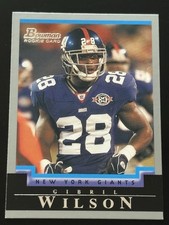 Bowman 2004 Rookie Gibril Wilson #126 New York Giants NFL Football Card. rookie card picture