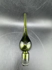 Vtg Blenko? 8” Green Glass Decanter Stopper ONLY, Excellent See Photos Ground