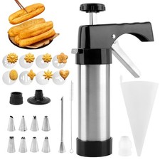 Churro Maker Machine, Making Kit 8.66x5.91x2.2inch, Black+silver