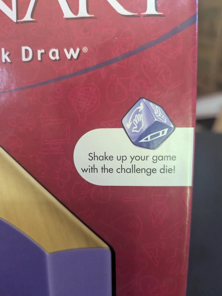 PICTIONARY with a CHALLENGE DIE Board Game 100% COMPLETE 2007 - Image 2 of 4