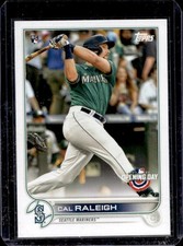 2022 Topps Opening Day Cal Raleigh RC Rookie #124 Mariners