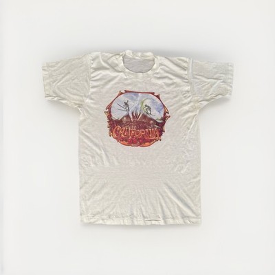 Vtg 1976 California T Shirt Single Stitch Paper Thin Psychedelic Rock Surf Ski S
