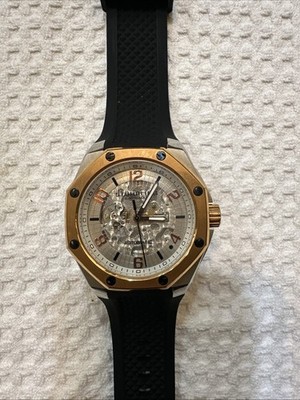 Stuhrling ST-90089 Skeleton Automatic 20 Jewels 50m WR Men's Watch. Works Great