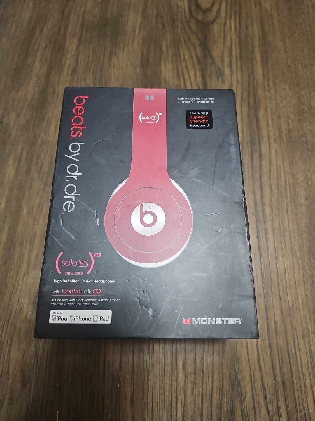 Beats By Dr. Dre Solo HD Special Edition Red Wired Headphones
