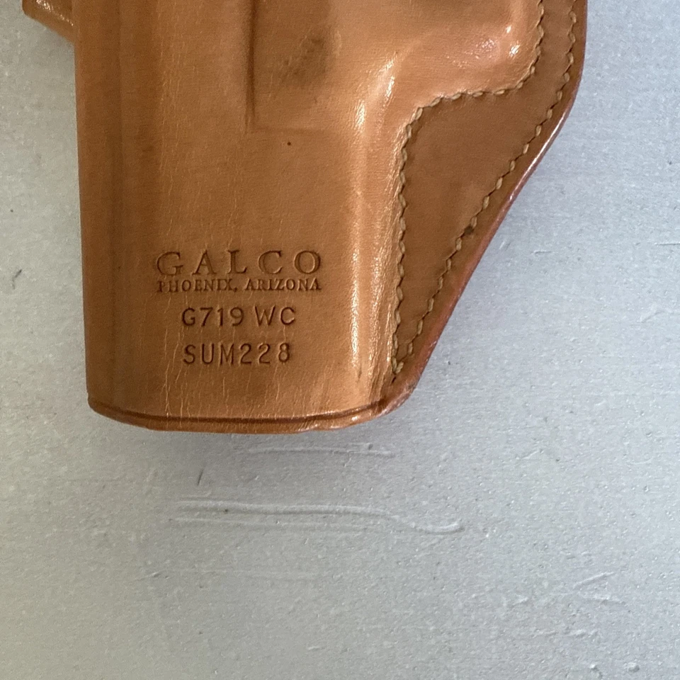 GALCO G719WC LEATHER BELT CARRY HOLSTER SUM228 Natural S&W SD40VE - Image 3 of 4