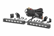 Rough Country 6-inch Slimline Cree Led Light Bars Pair Black Series