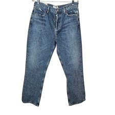 NEW Agolde 30 Riley Crop High Rise Straight Frequency Cotton Casual Distressed
