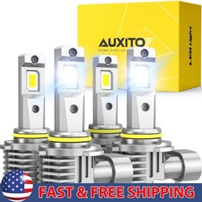 Led Headlight Bulb Combo 9005 9006 High Low Beam 6500k White Super Bright 24x