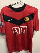 Nike Manchester United Wayne Rooney MEDIUM #10 Red/Black Soccer Jersey 2009
