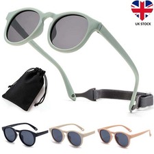 Flexible Polarized Baby Sunglass & Strap For Toddler Newborn Boys Girls Sunshade