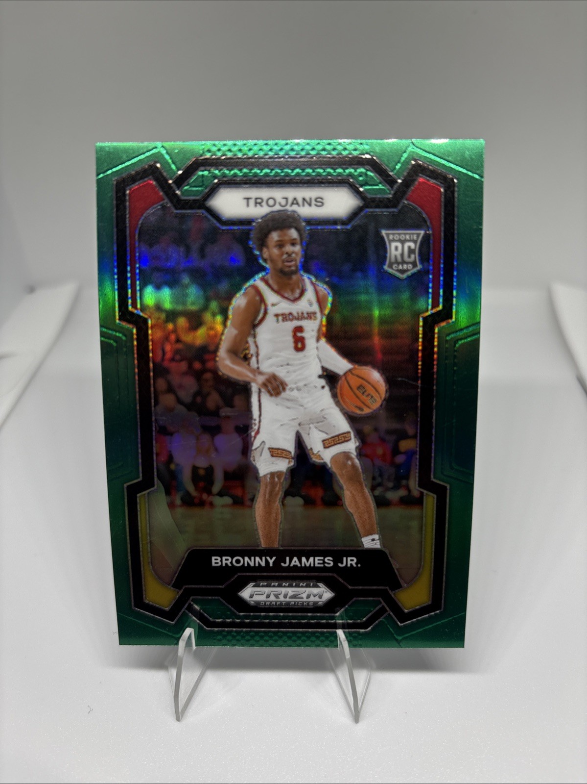 2024 Panini Prizm Draft Picks - Bronny James #86 Green Prizm (RC)