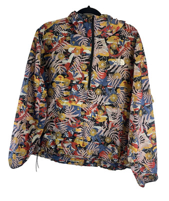 The North Face Printed Windy Peak Anorak Pullover Hood Multicolored WindWall XL