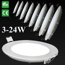 3W 6W 9W 12W 15W 18W 24W LED Recessed Ceiling Panel Light Ultra Thin Down Lights