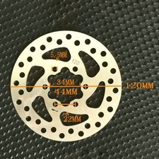 Disco de freno de acero para scooter eléctrico 110/120/140/160 mm para scooter eléctrico ROTOR