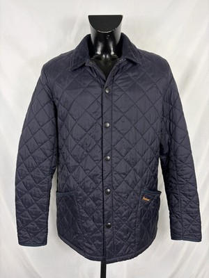 Barbour Windjacke blau Liddesdale Xlarge- Man Quilted Navy Jacket Size Xl...