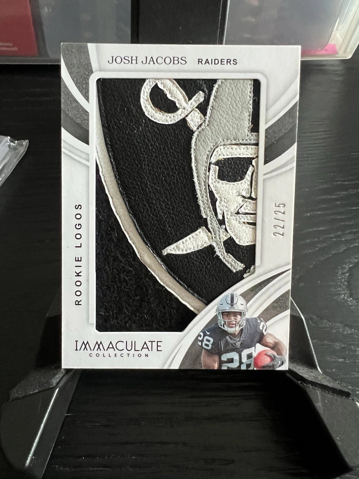 Josh Jacobs Panini Immaculate Collection Immaculate Rookie Logos #RL8 Base
