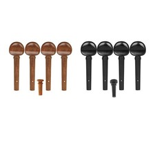 4 Pieces Violin Fiddle Tuning Peg Set Machine Heads Accs Wood Sturdy Violin