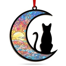 AXIARA Christmas Ornaments Gifts for Cat Lovers - Double-Layered Christmas Or...
