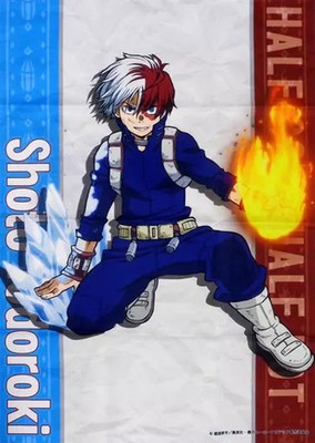 My Hero Academia Poster Hero Poster Shoto Todoroki '' Goods Fair ~BOOST UP