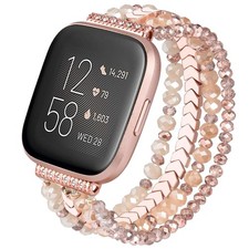 CAGOS Bracelet Compatible with Fitbit Versa 4 Bands/3/Sense/Sense 2 for Women...