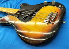 FENDER USA PRECISION BASS FL/SB Used 1977 Maple neck Maple fingerboard w/Gigcase