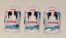 3 Sets of Maxell EB-95 Stereo Ear Buds 190560 EB95 Brand New Factory Sealed LOOK