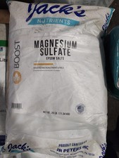 Jack's Nutrients Sulfato de Magnesio Sal de Epsom BOOST 3-2-1 25 LB enviado desde OK