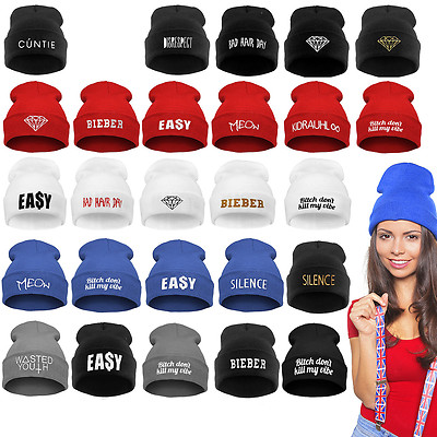 Mütze Hat BEANIE FUCKDOWN BIEBER  BAD HAIR DAY DIAMOND VIELLE MUSTER 