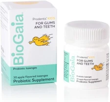 BioGaia Prodentis KIDS Lozenges 30 each - Apple Flavored - for Gums and Teeth