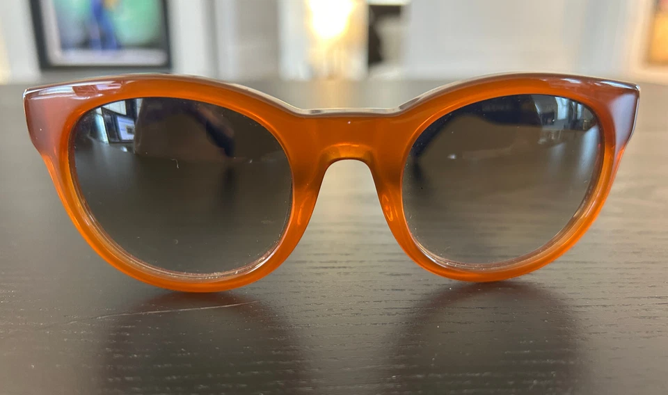 Gafas de sol J Crew ojo de gato JE3726S 238 tostadas + marcos azules 51-23-135 parisinos elegantes Foto 2 de 4