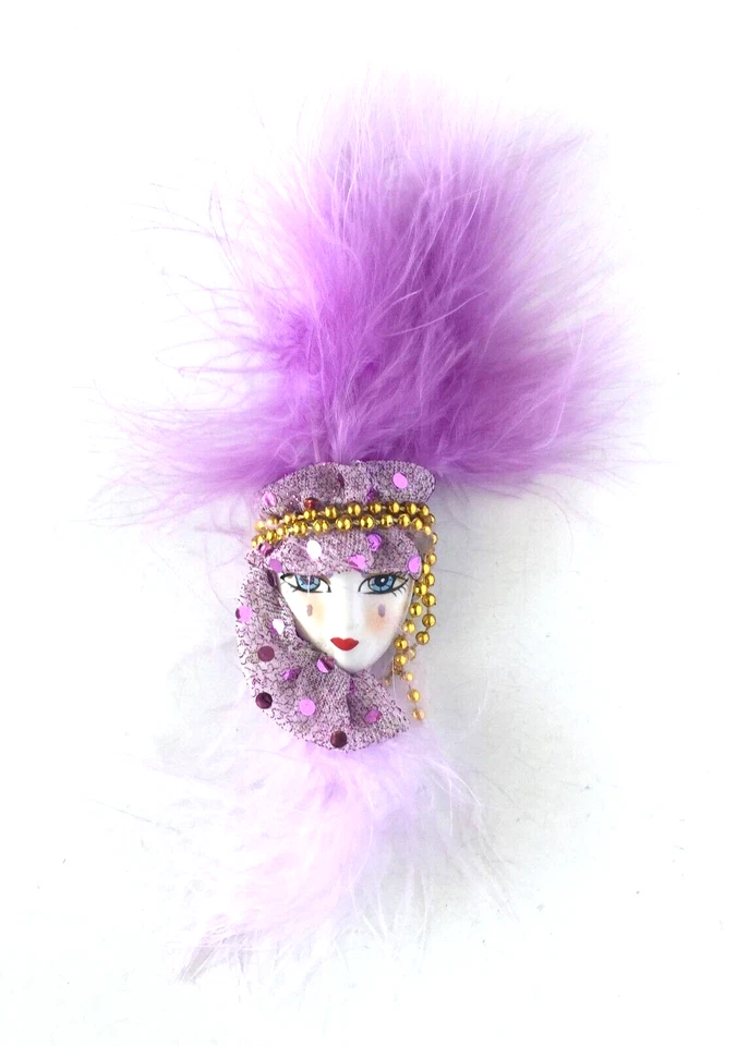 Mardi Gras Refrigerator Décor Magnets Masquerade Venetian Ornament party favor - Image 4 of 4