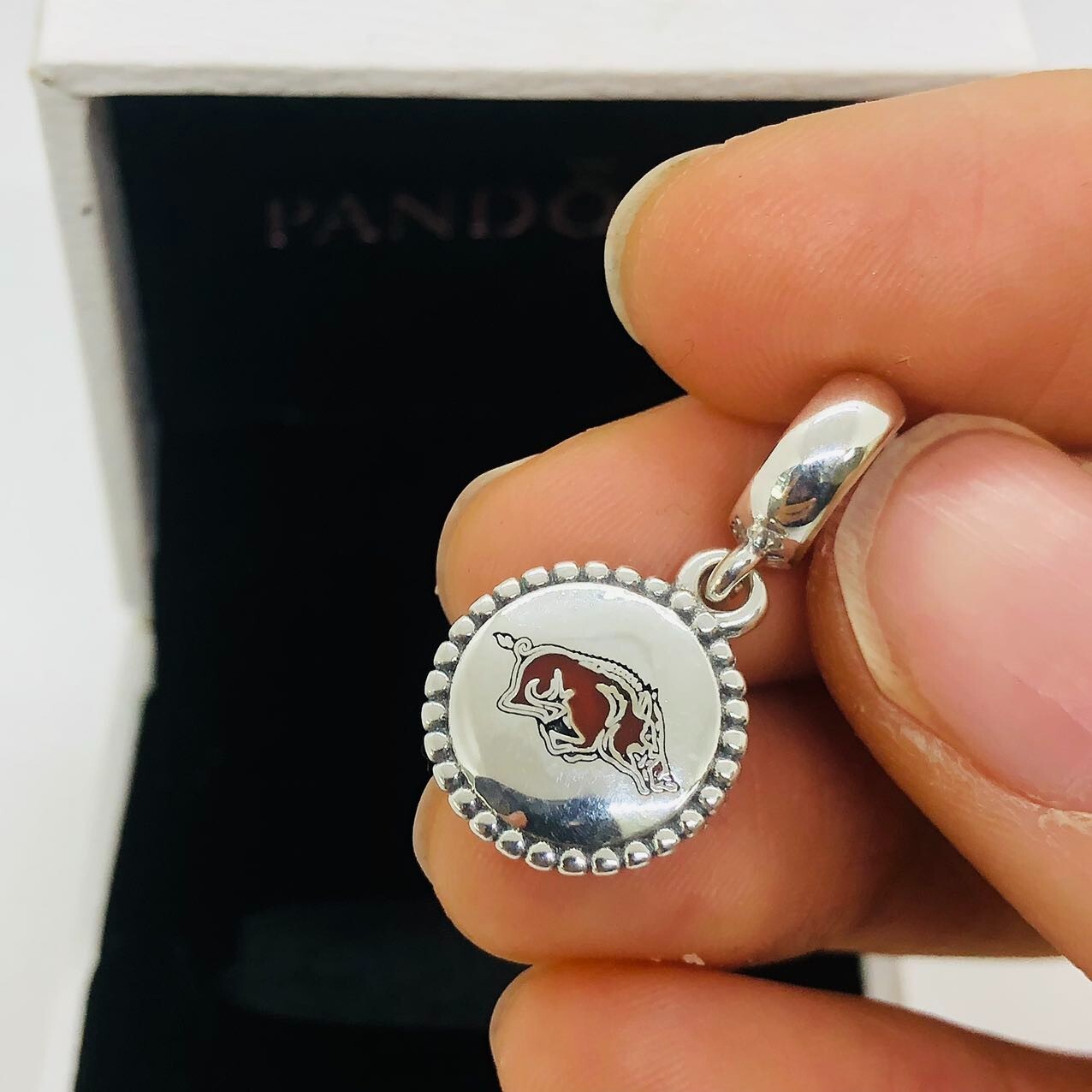 Pandora University of Arkansas Sterling Silver Dangle Charm