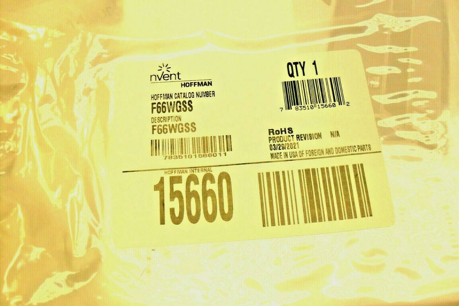 Bolsas selladas nVent / Hoffman F66WGSS - 15660