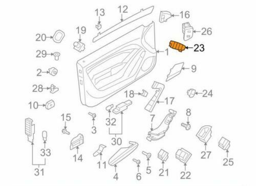 Genuine AUDI A5 S5 RS5 Memory Seat Switch Button RHD 8T0959770V10