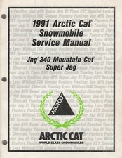 1991 ARCTIC CAT JAG 340 MOUNTAIN CAT, SUPER JAG SERVICE MANUAL 2254-643 188