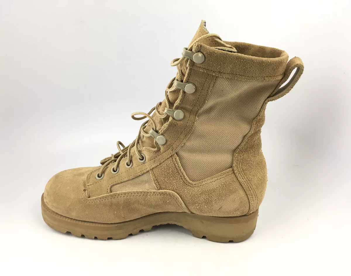 Desert tan top army boots
