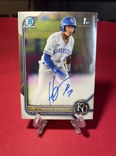 2022 Bowman Chrome HERARD GONZALEZ 1st Bowman Base AUTO Card #CPA-HG Royals TA99