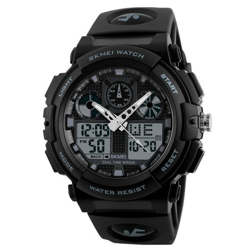 Outdoor Watch Water Resistant LED Sport Stopwatch Digital Wrist Calendar Alarm - Picture 10 of 14