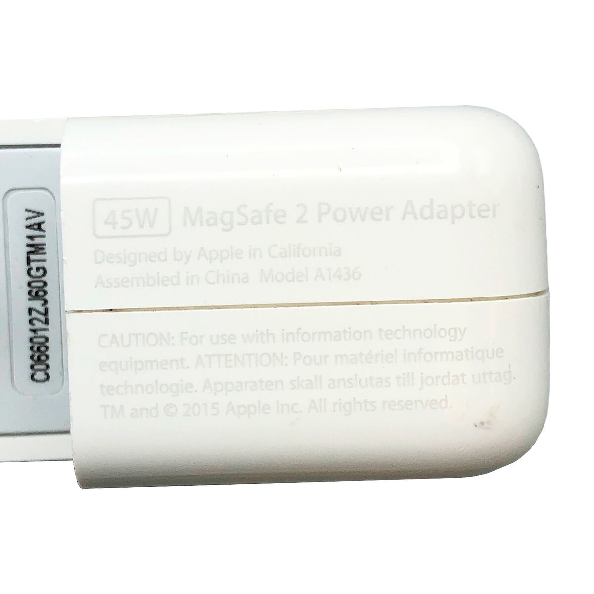 Original Apple MagSafe 2 A1436 AC Adapter 45W MacBook Pro Original Apple MagSafe 2 A1436 AC Adapter 45W MacBook Pro
