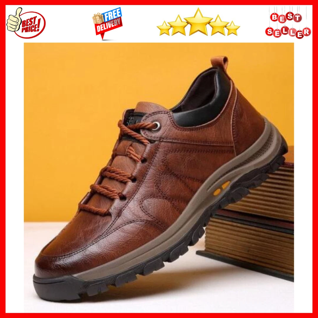 Zapatos De Cuero Casuales Zapatillas De Trabajo Antideslizante Lujo Para Hombre