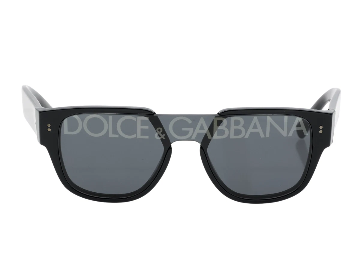 Dolce Gabbana S1821 Mens Black DG4356 Square Sunglasses 140 mm